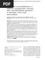 The Ability of Prehabilitation To Influence Postoperative Outcome After Intra-Abdominal Operation: A Systematic Review and Meta-Analysis