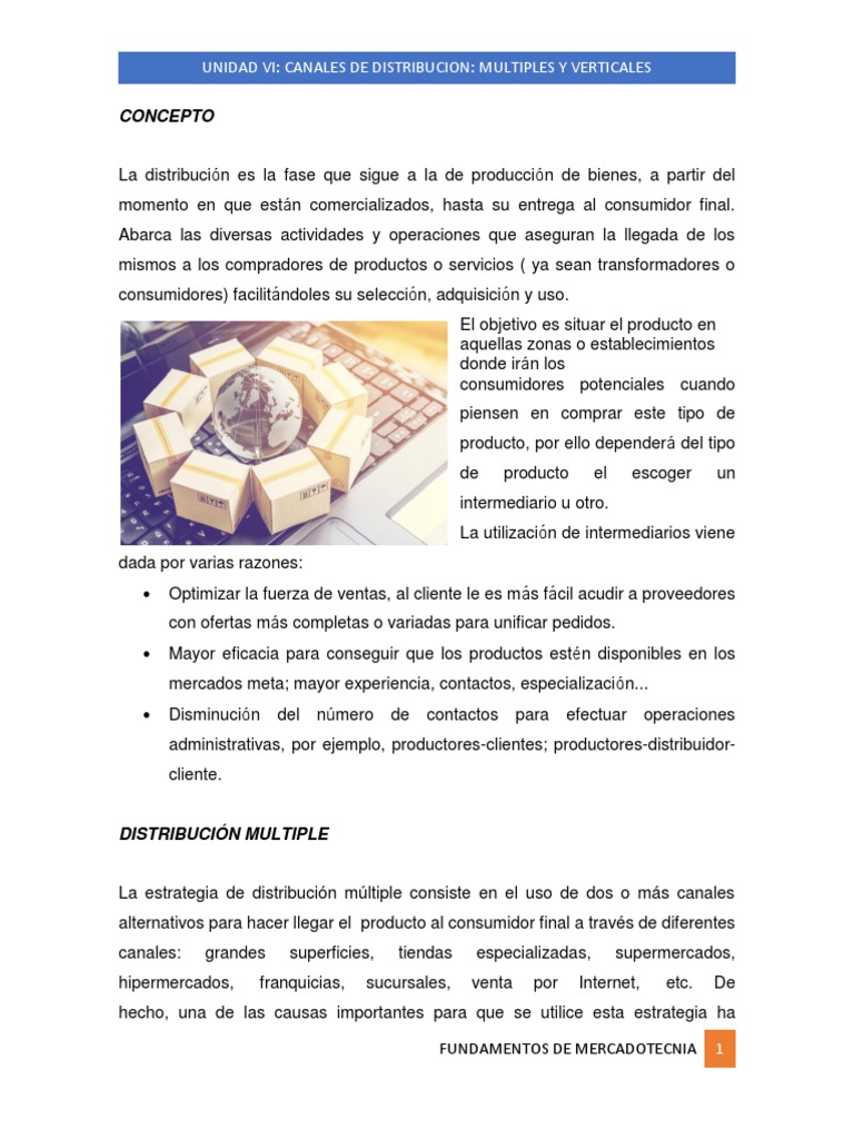 Canales de Distribucion-Multiples y Verticales | PDF | Producto ...