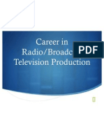 Career in Radio/Broadcast Television Production