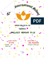 Sewa Project Report File Class XII Student Divya