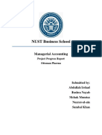 Managerial Accounting Progress Report