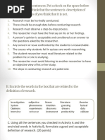 Practical Research 1 - SOP TO INTRODUCTION | PDF | Teachers | Learning