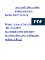 Higher Order Thinking - HOTS links.doc