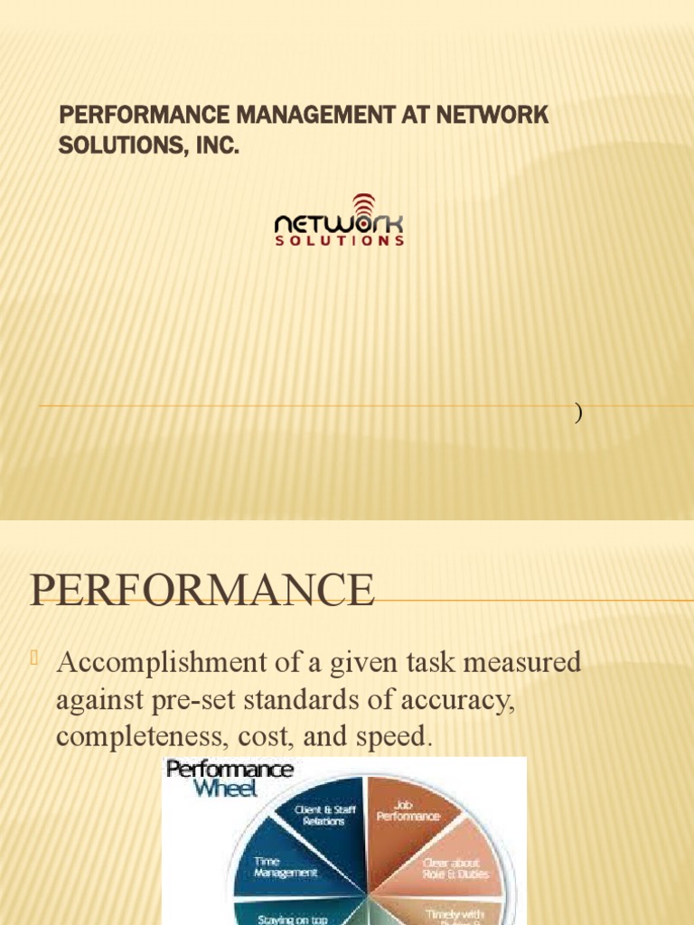 Network Performance Management Overview | PDF | Performance Appraisal ...