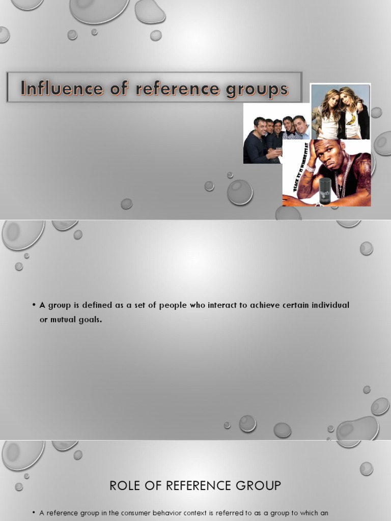 Class 6 Reference Group Pdf Consumer Behaviour Behavior