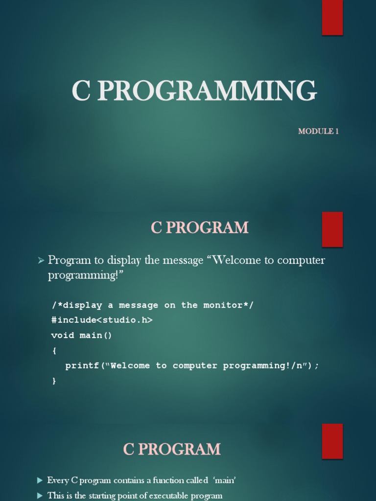 C Program | PDF | C (Programming Language) | Data Type