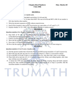 Max - Time-1hr30min Chapter-Real Numbers Max. Marks 45 Class-10th