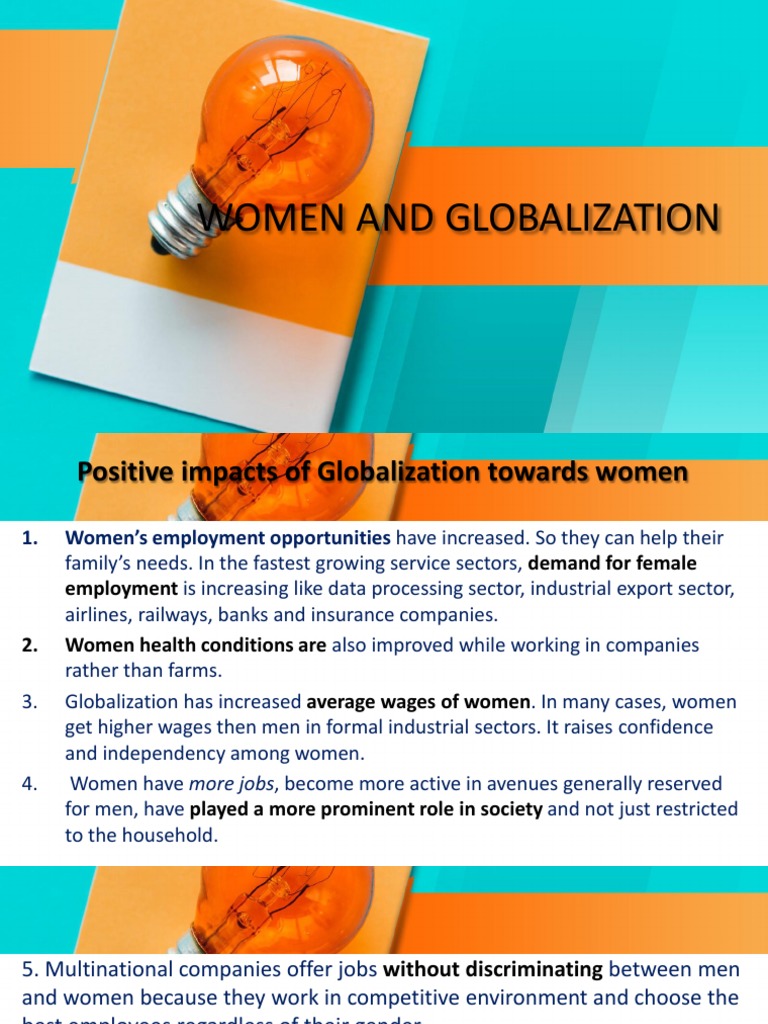 Women Empowerment in Globalization | PDF | Association Of Southeast ...