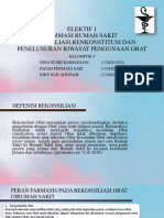 Rekonsiliasi, Rekonstitusi dan Penelusuran Riwayat Pengunaan Obat