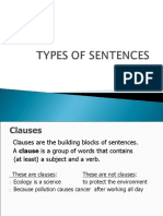 Type of Sentences