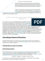 Classifying Chemical Reactions: Classification by Type of Product