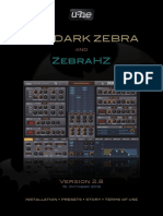 The Dark Zebra User Guide