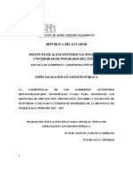 Factores que inciden en la gestión de los servicios de bomberos en Esmeraldas