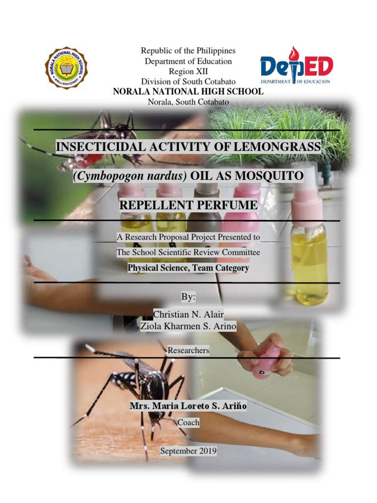 Insecticidal Activity of Lemongrass Oil As Mosquito Repellent Perfume