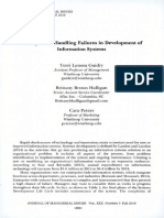 Strategies for Handling Failures in Development of Is