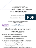 An Open Security Defense Architecture For Open Collaborative Cyber Infrastructures