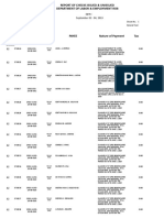 Dole Ro8 Checks Issued As of October 28, 2019