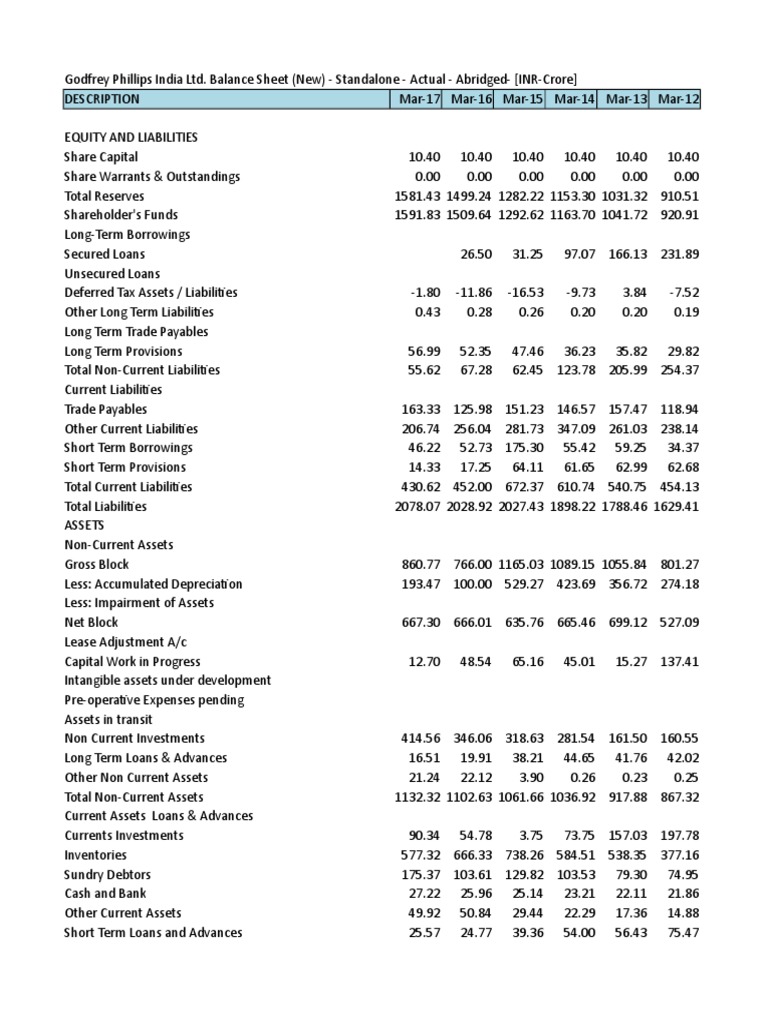 Godfrey Phillips India PVT LTD | PDF | Equity (Finance) | Expense