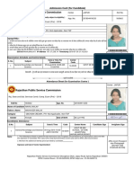 Simple Admit Card