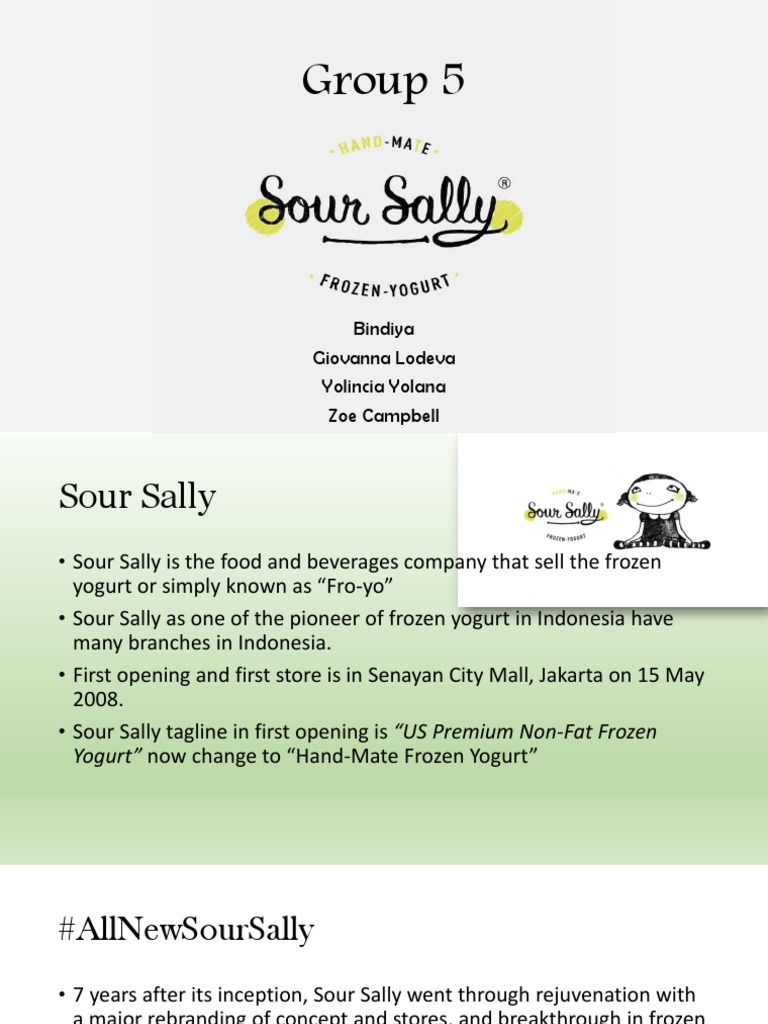 An Analysis of Sour Sally's Frozen Yogurt Business Model and Marketing