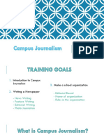 Campus Journalism Training