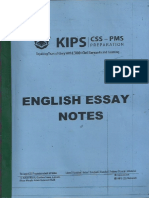 English Essay Notes Kips
