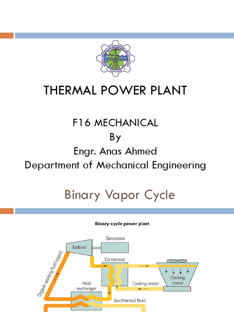 Binary Vapour Cycle PDF