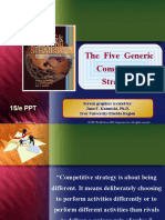 The Five Generic Competitive Strategies: Chapter Title