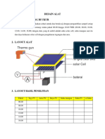 Desain Alat Pengukuran Kinerja Solar Cell