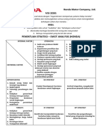 SWOT Analyze Honda Motor Company