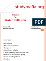 Water Pollution PPT Civil