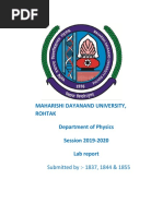 Semiconductor Laser Experiment Lab Report