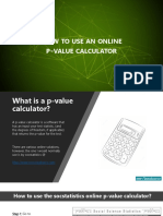 Online P Value Calculator