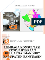 Profil Lk3 Kabupaten Banyuasin