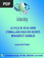 Le Cycle de Vie Du Verre d Emballages Issus Des Dechets Menagers Et Assimiles