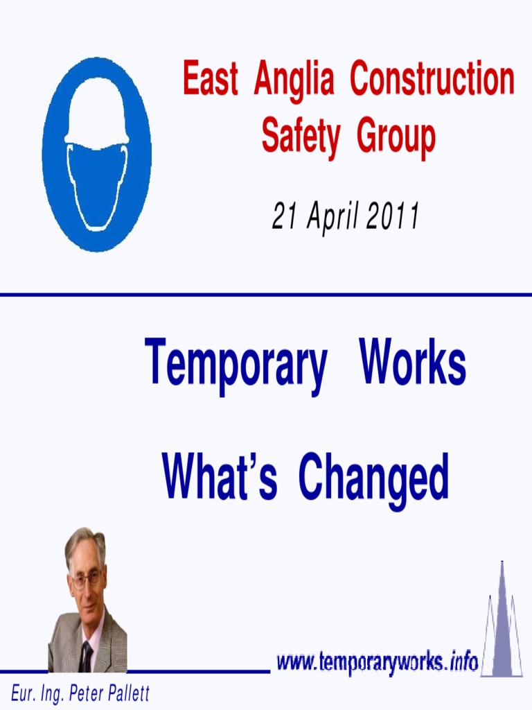 Temporary Work What Changed PDF | PDF | Scaffolding | Concrete
