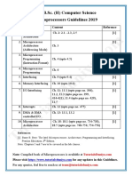 Microprocessor, Main Topics List