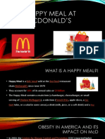 McDonald's Happy Meals and Obesity in America