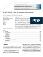 A Review on Energy Scenario and Sustainable 2011 Renewable and Sustainable E
