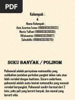 Suku Banyak Atau Polinom