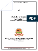 B.SC - Agriculture Syllabus 2018 19