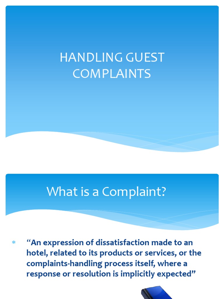 Handlingguestcomplaint 170428172656 | PDF