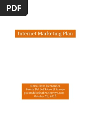 Internet Marketing Plan for Wedding Venue