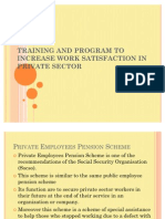 Training and Program to Increase Work Satisfaction In