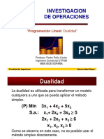 Programación Lineal - 5. - Dualidad