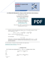 An Operator Preserving Inequalities Between Polynomials: Volume 9 (2008), Issue 1, Article 25, 8 PP