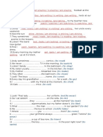 Present Simple Vs Present Continuous - Exercises