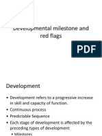 Developmental milestone and red flags for language and communication