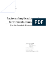 Factores Implicados en El Movimiento Humano