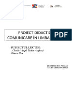 Proiect Didactic CLR 2